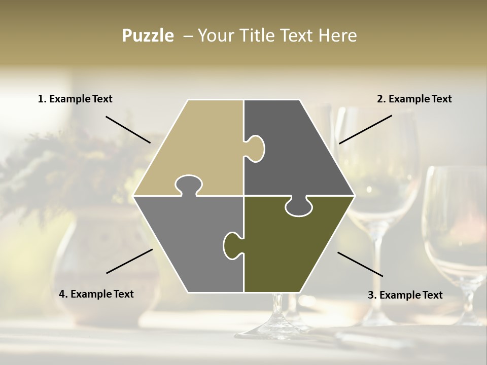 Bottle Lunch Tablecloth PowerPoint Template