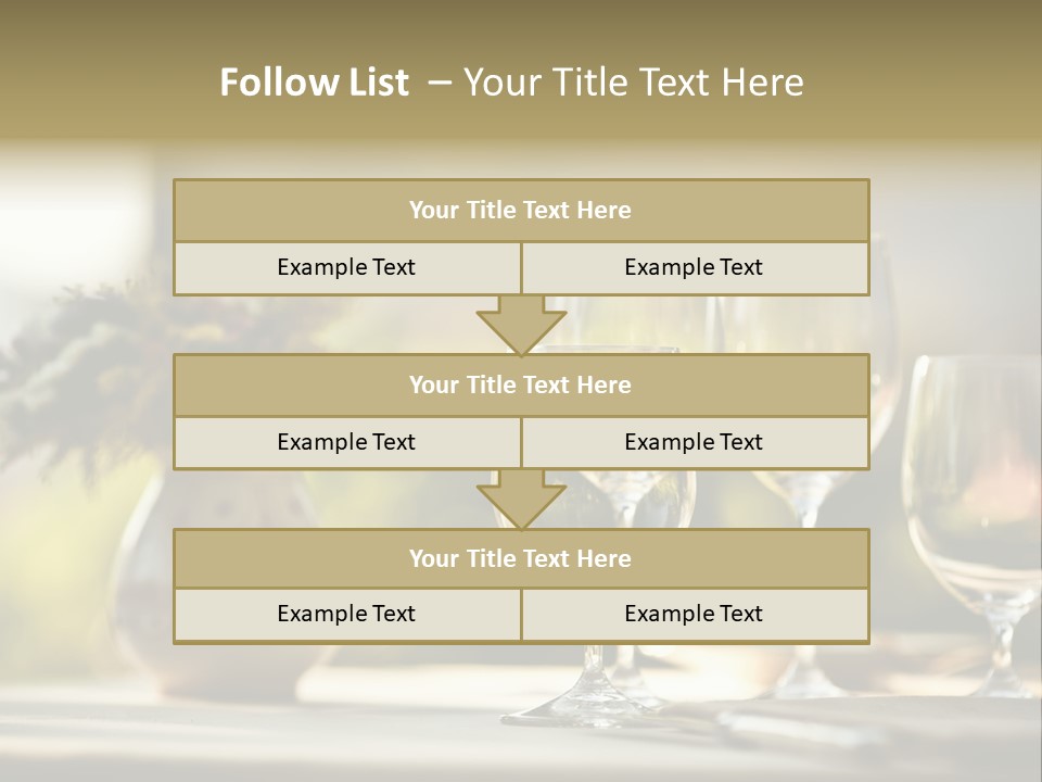 Bottle Lunch Tablecloth PowerPoint Template