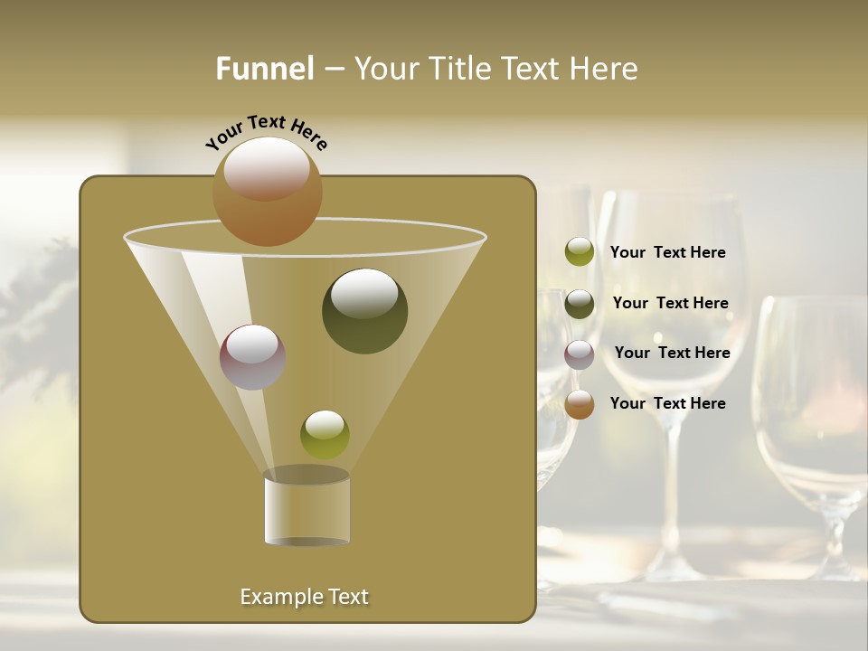 Bottle Lunch Tablecloth PowerPoint Template