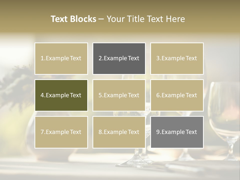 Bottle Lunch Tablecloth PowerPoint Template