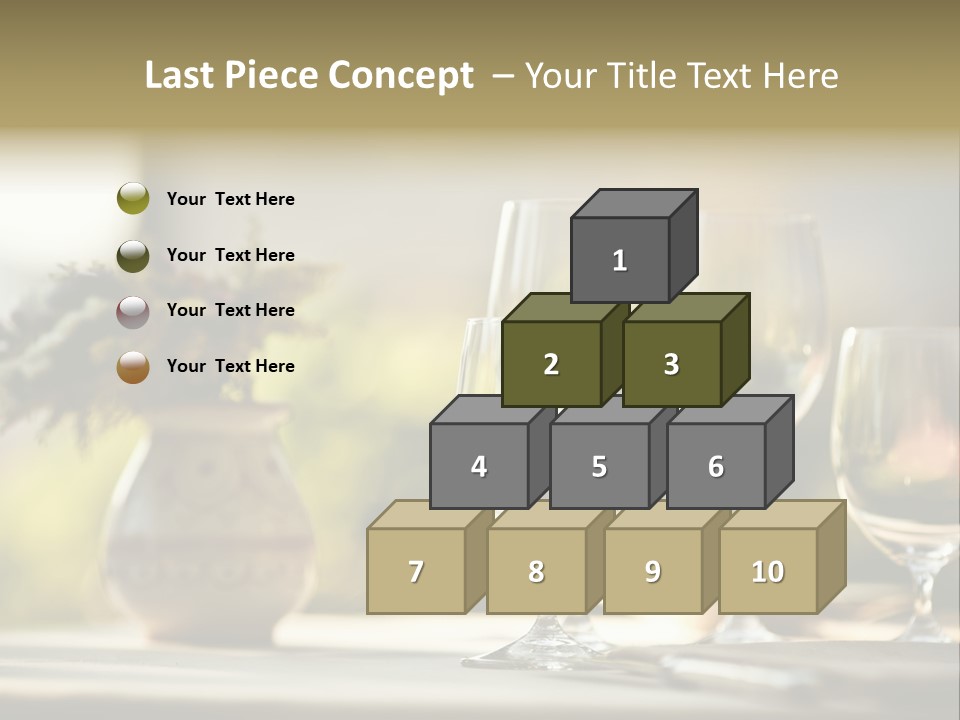 Bottle Lunch Tablecloth PowerPoint Template