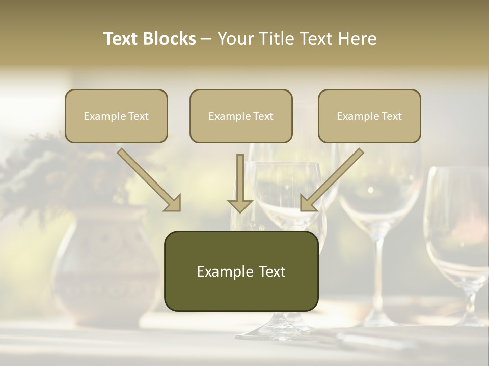Bottle Lunch Tablecloth PowerPoint Template