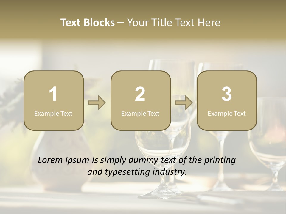 Bottle Lunch Tablecloth PowerPoint Template