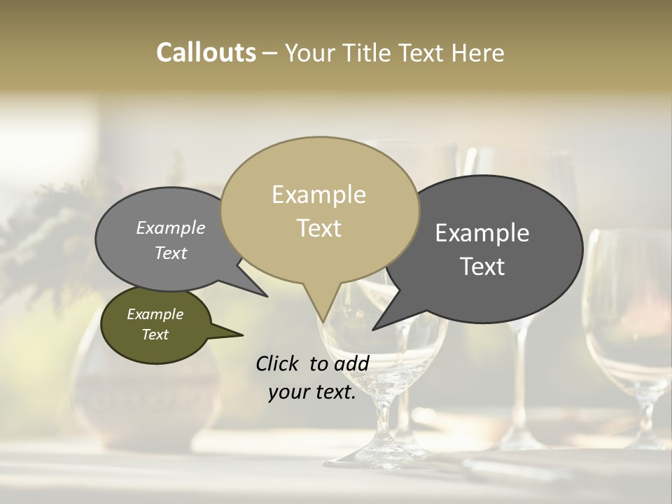 Bottle Lunch Tablecloth PowerPoint Template