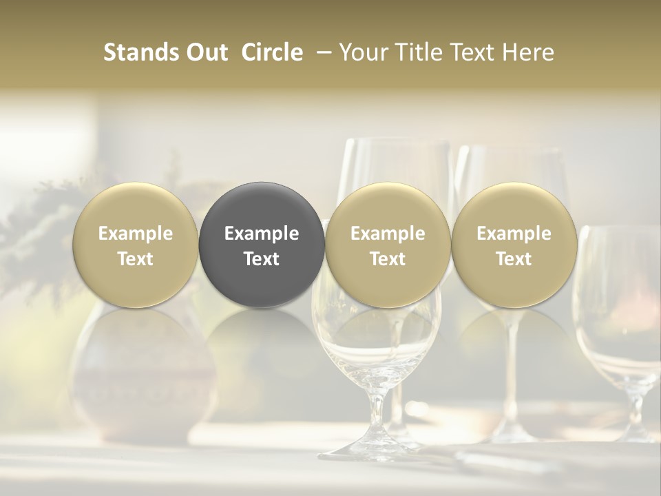 Bottle Lunch Tablecloth PowerPoint Template