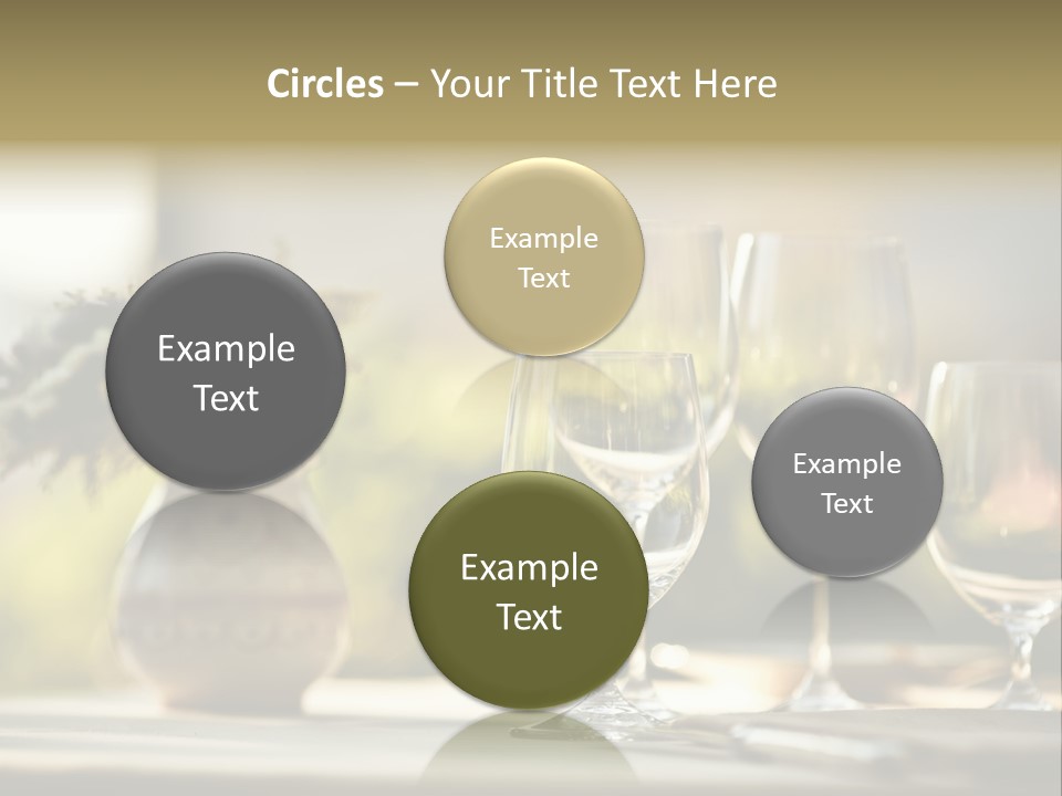 Bottle Lunch Tablecloth PowerPoint Template