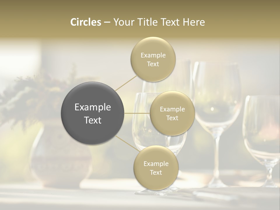 Bottle Lunch Tablecloth PowerPoint Template