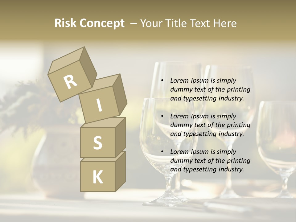 Bottle Lunch Tablecloth PowerPoint Template