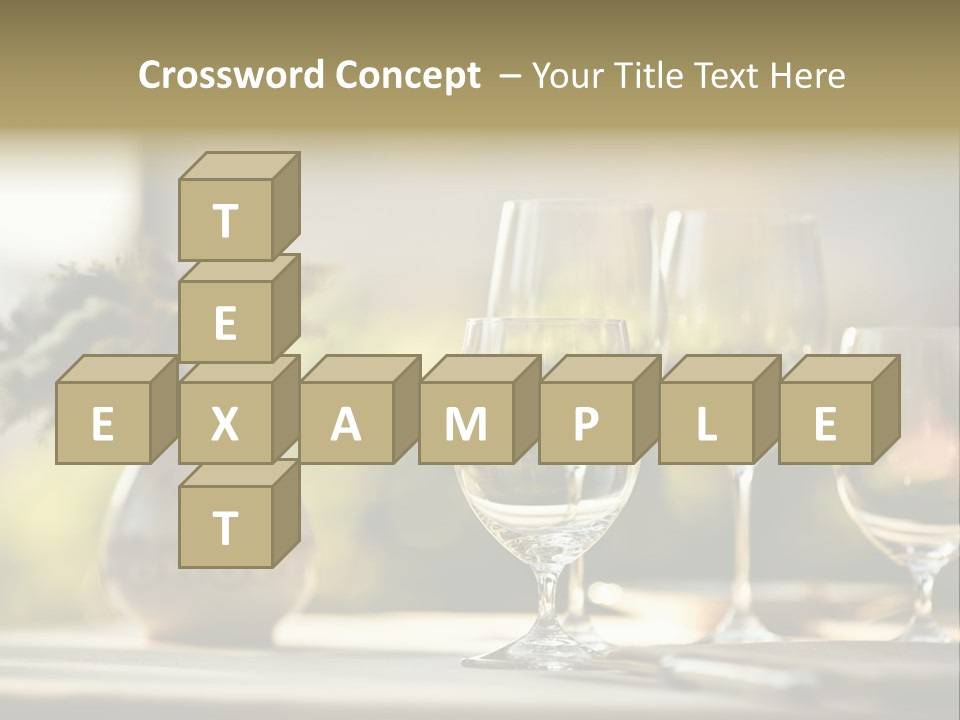 Bottle Lunch Tablecloth PowerPoint Template