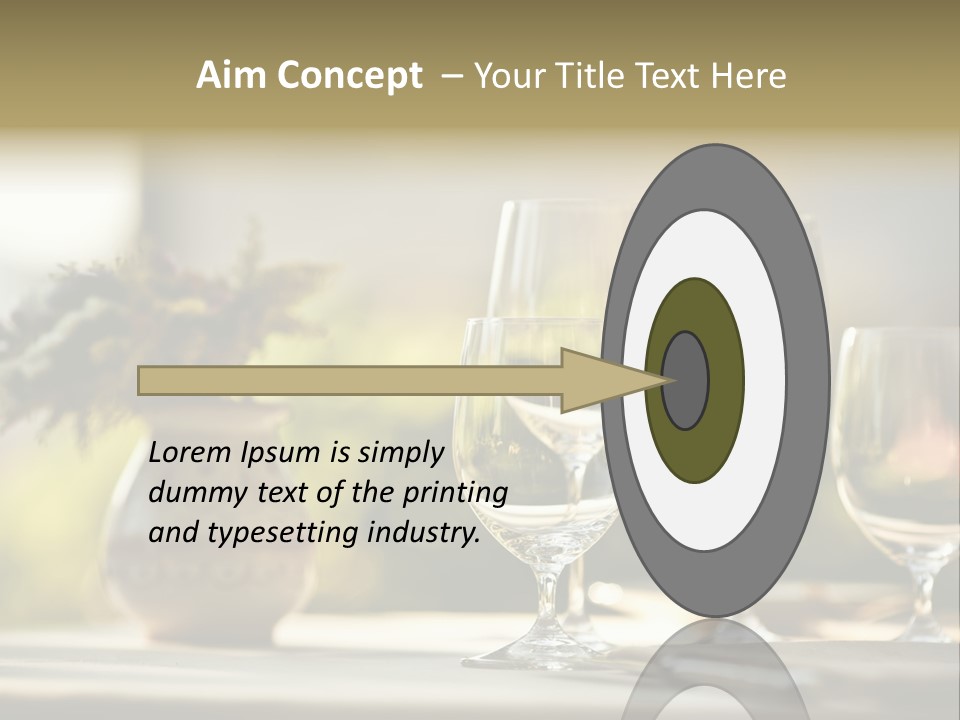 Bottle Lunch Tablecloth PowerPoint Template