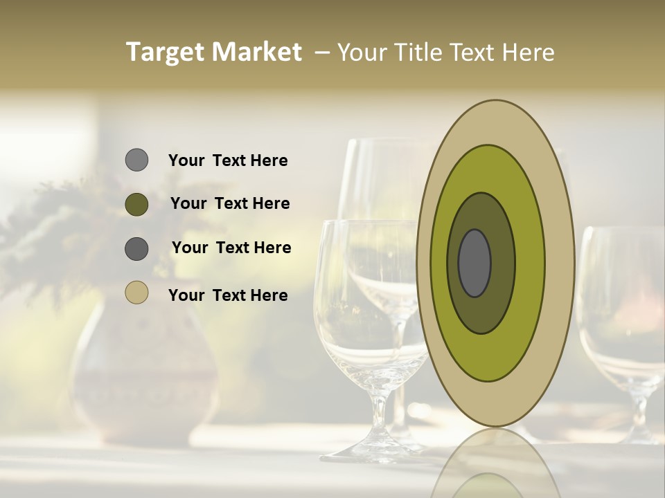 Bottle Lunch Tablecloth PowerPoint Template