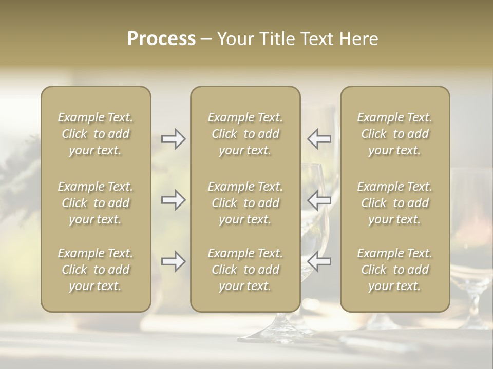 Bottle Lunch Tablecloth PowerPoint Template