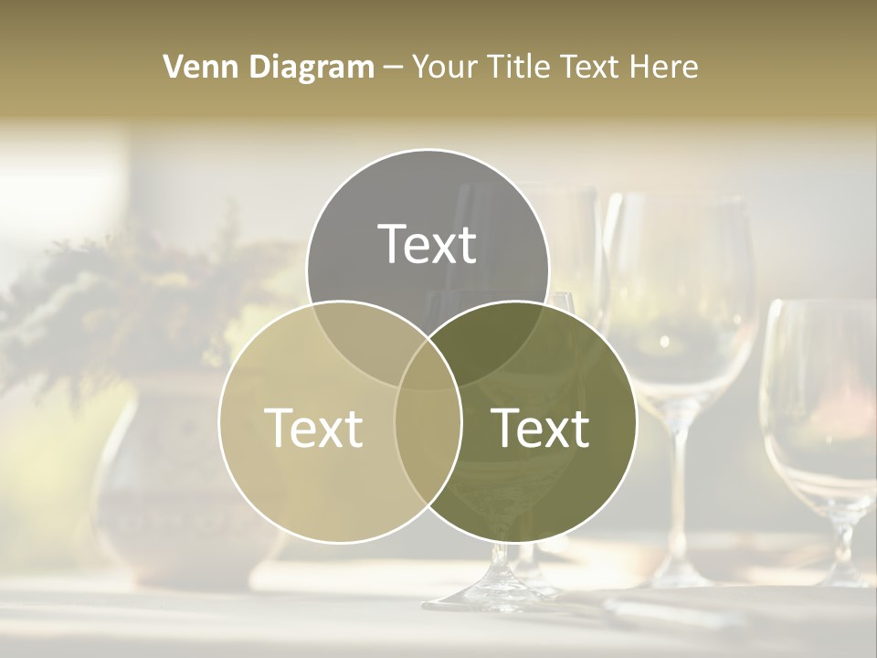 Bottle Lunch Tablecloth PowerPoint Template