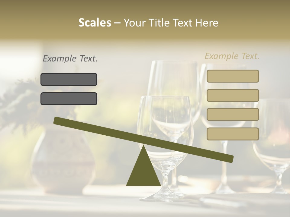 Bottle Lunch Tablecloth PowerPoint Template