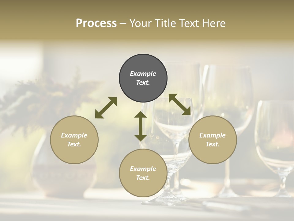 Bottle Lunch Tablecloth PowerPoint Template
