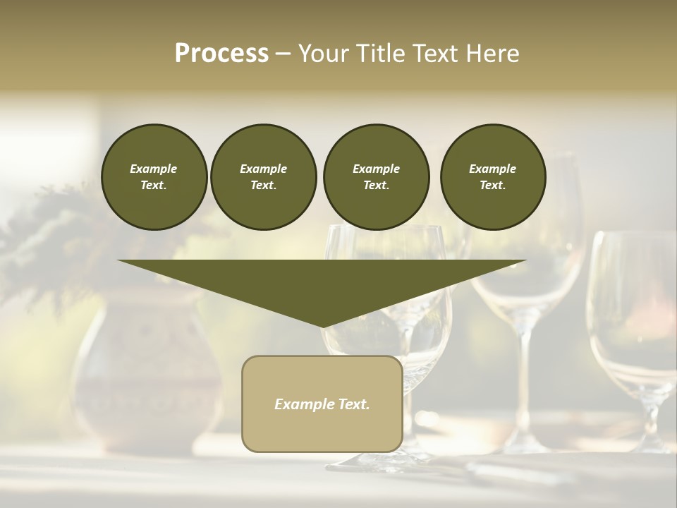 Bottle Lunch Tablecloth PowerPoint Template