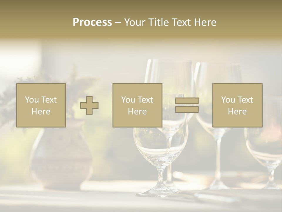 Bottle Lunch Tablecloth PowerPoint Template