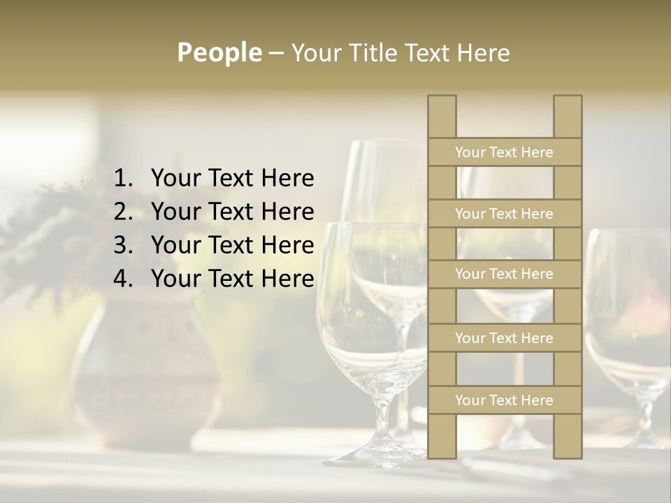 Bottle Lunch Tablecloth PowerPoint Template