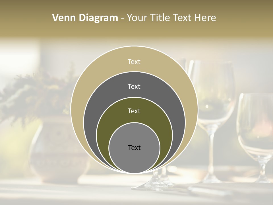 Bottle Lunch Tablecloth PowerPoint Template