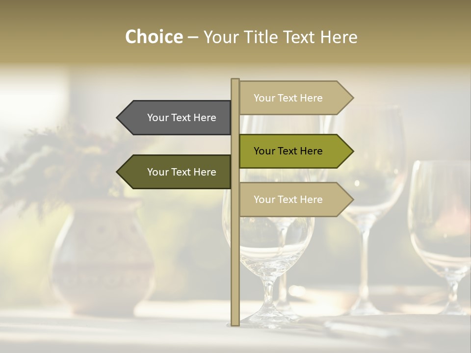 Bottle Lunch Tablecloth PowerPoint Template