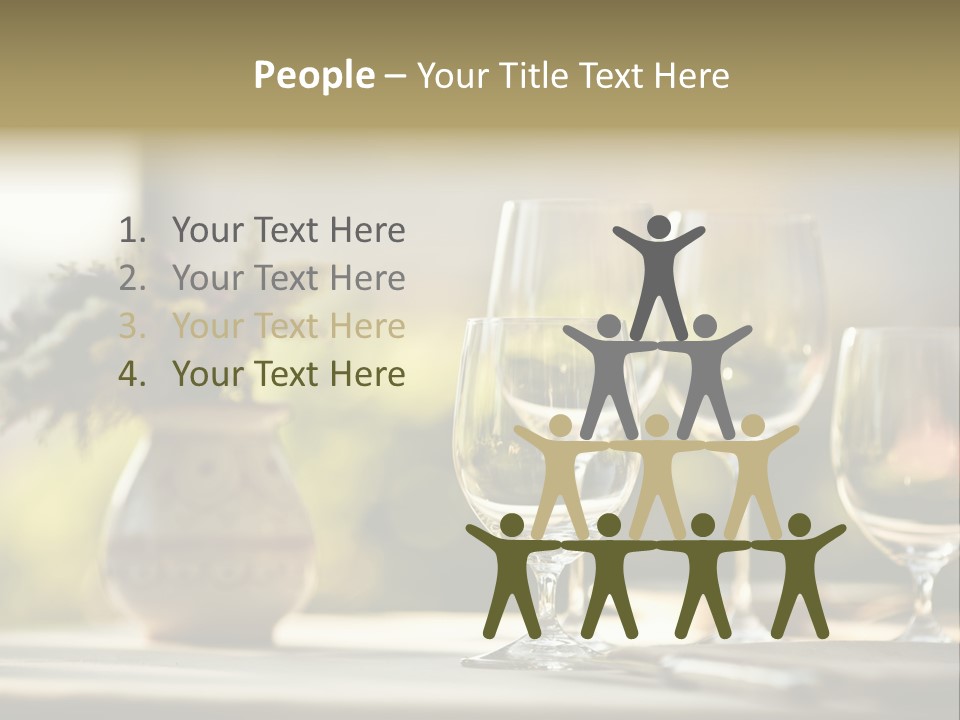 Bottle Lunch Tablecloth PowerPoint Template