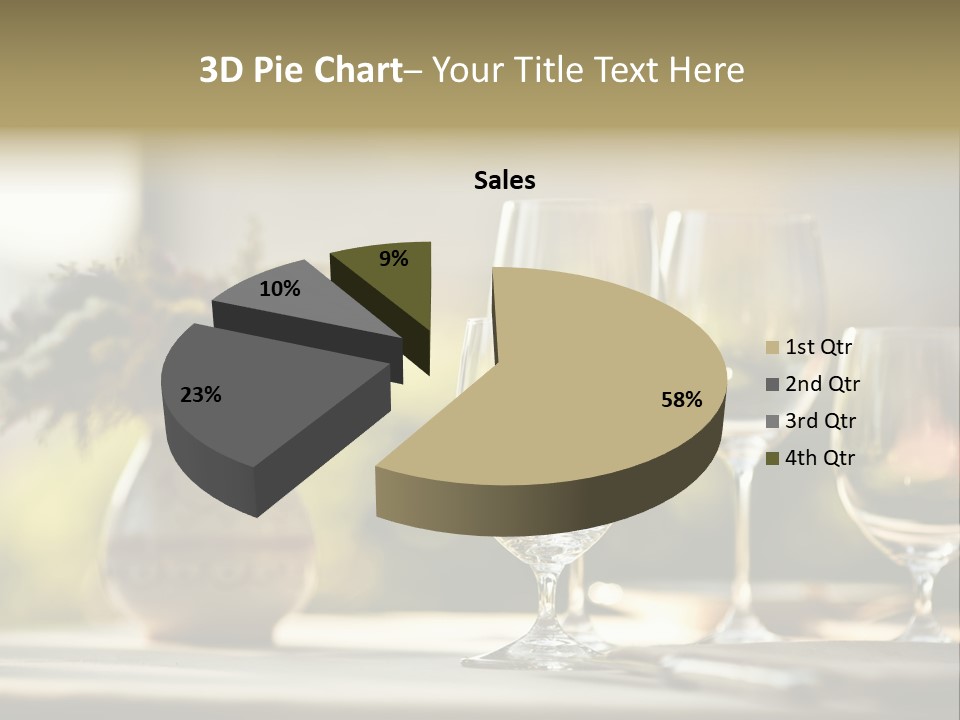 Bottle Lunch Tablecloth PowerPoint Template