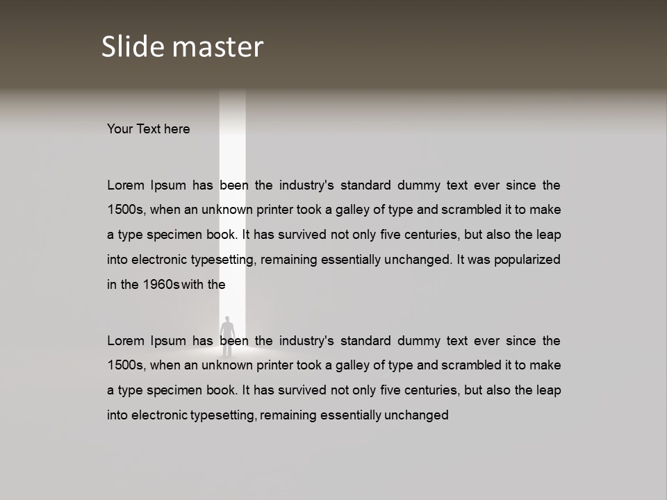 Gate Slit Heaven PowerPoint Template