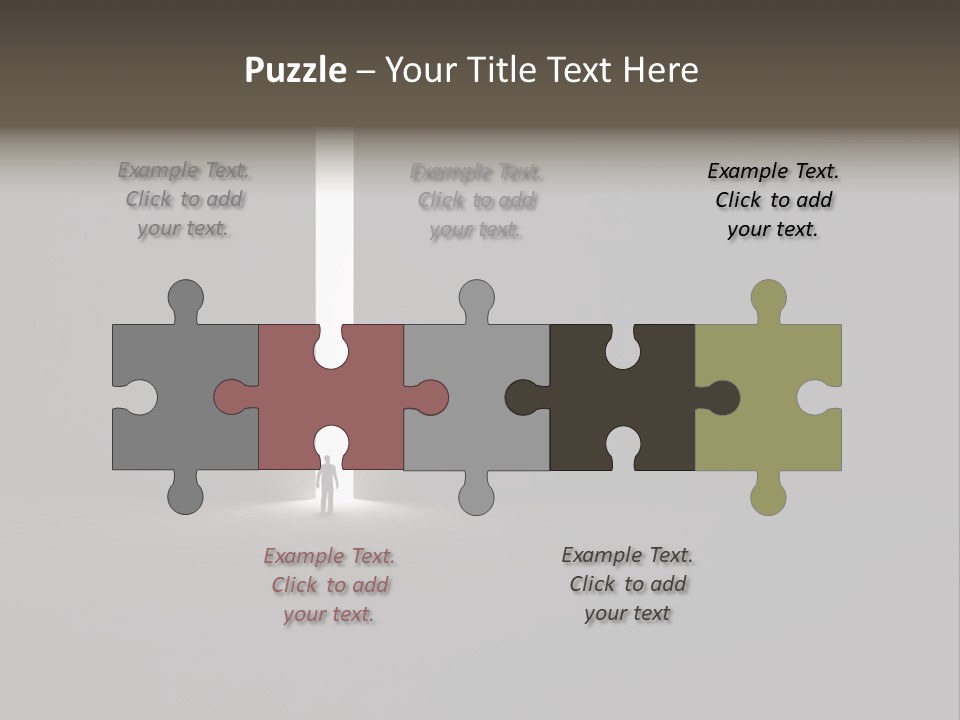 Gate Slit Heaven PowerPoint Template