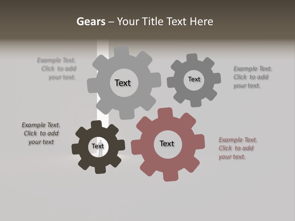 Gate Slit Heaven PowerPoint Template