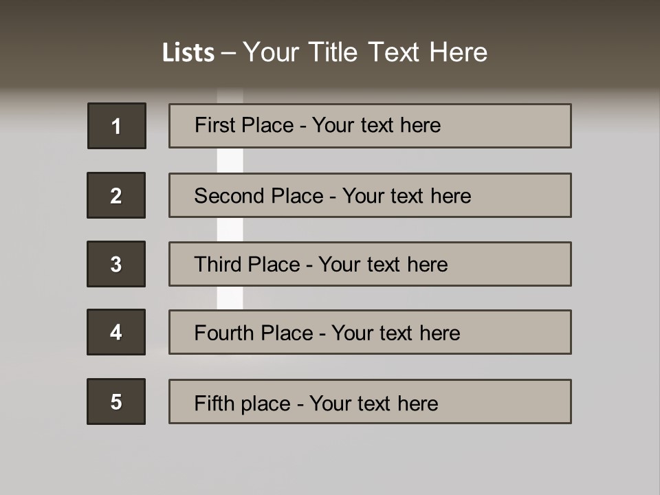 Gate Slit Heaven PowerPoint Template