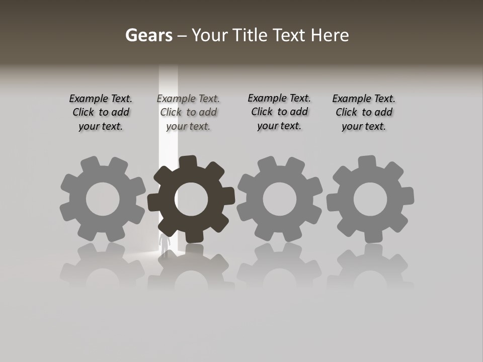 Gate Slit Heaven PowerPoint Template