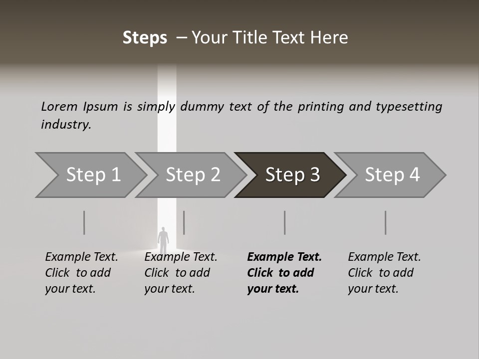 Gate Slit Heaven PowerPoint Template