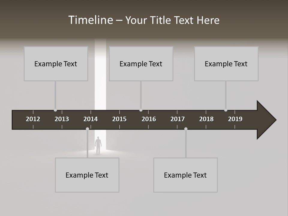 Gate Slit Heaven PowerPoint Template