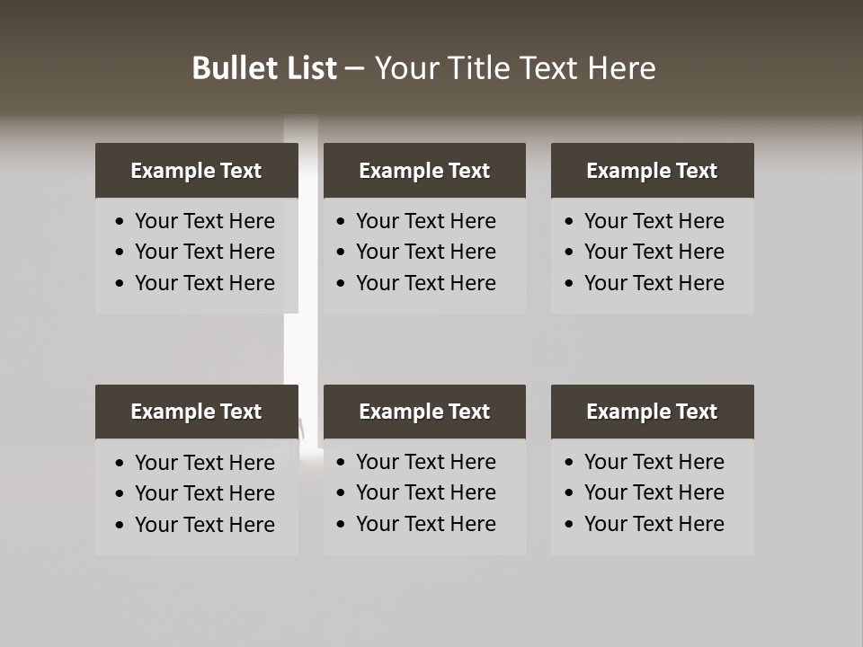 Gate Slit Heaven PowerPoint Template