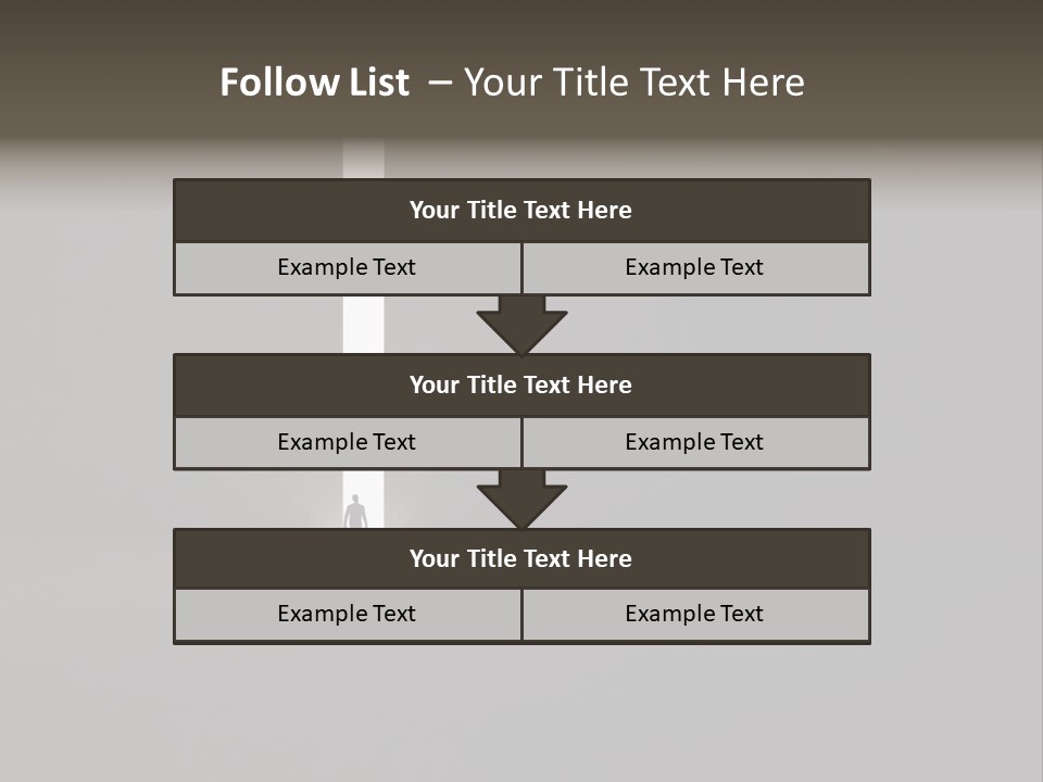 Gate Slit Heaven PowerPoint Template