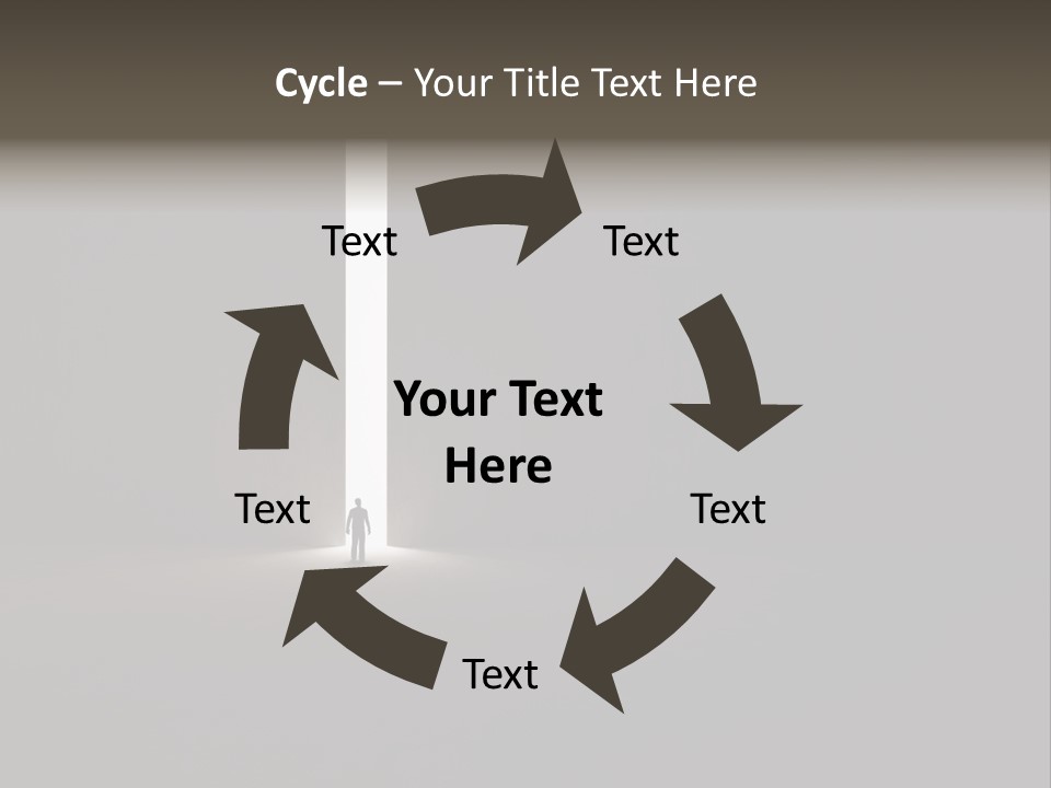 Gate Slit Heaven PowerPoint Template