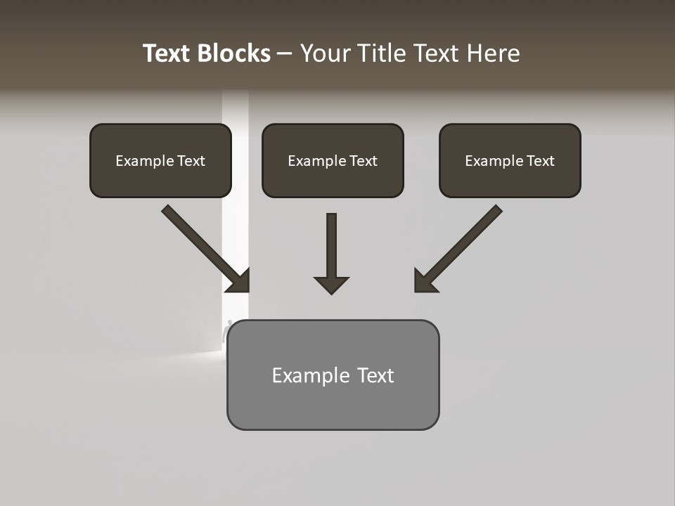 Gate Slit Heaven PowerPoint Template