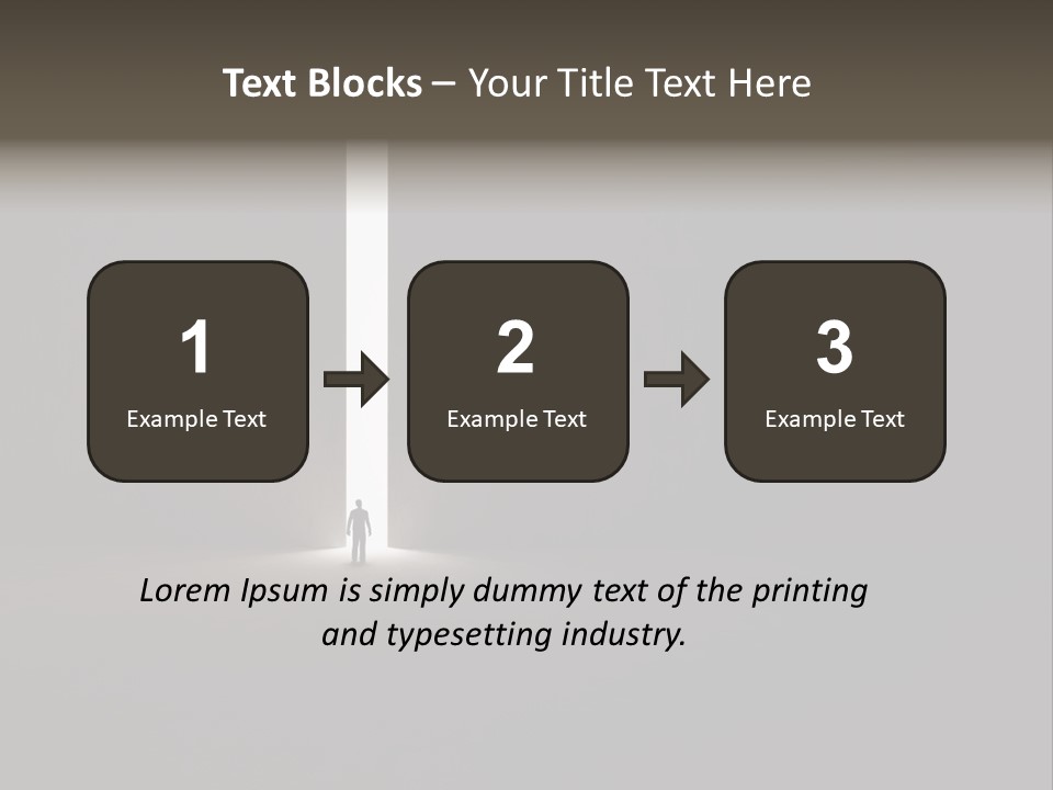 Gate Slit Heaven PowerPoint Template