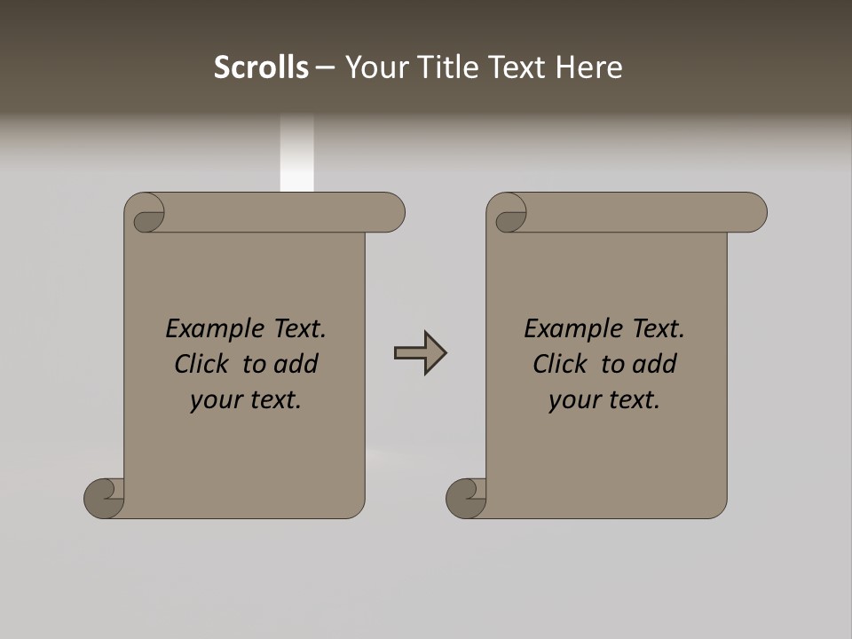 Gate Slit Heaven PowerPoint Template