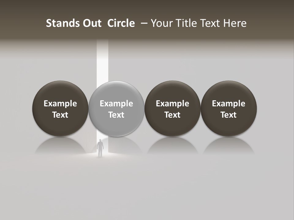 Gate Slit Heaven PowerPoint Template