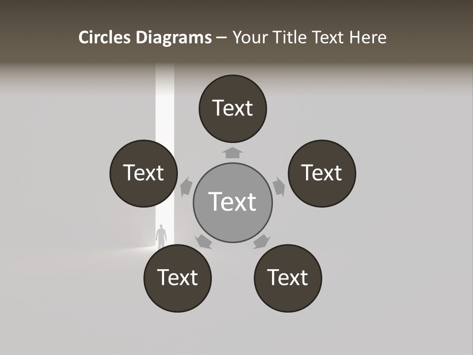 Gate Slit Heaven PowerPoint Template