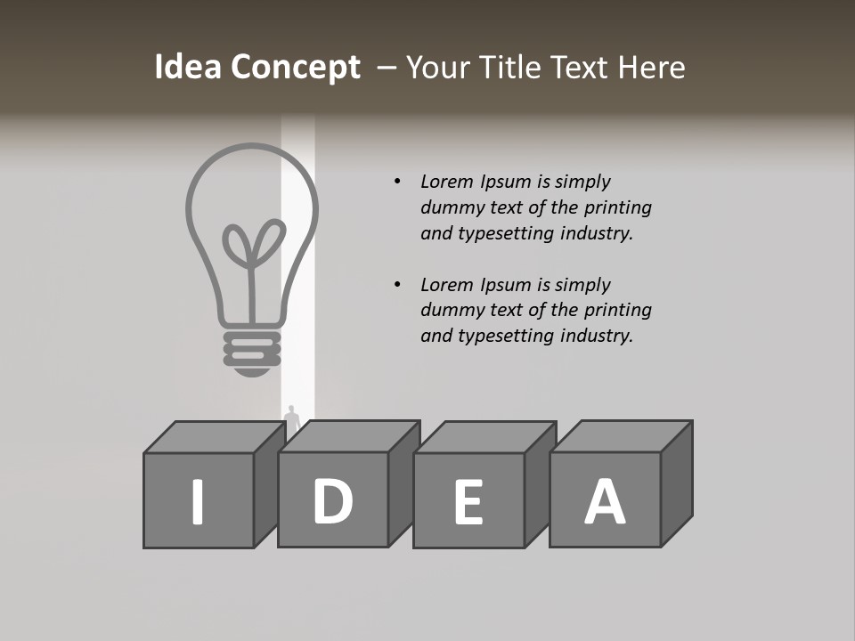 Gate Slit Heaven PowerPoint Template