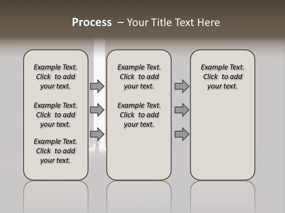 Gate Slit Heaven PowerPoint Template