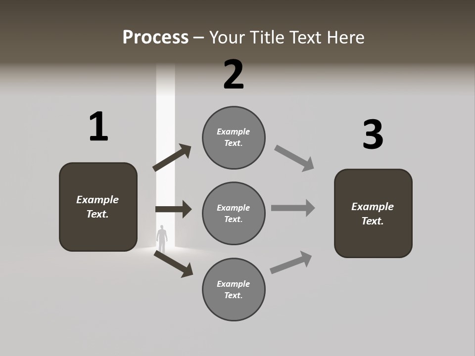 Gate Slit Heaven PowerPoint Template