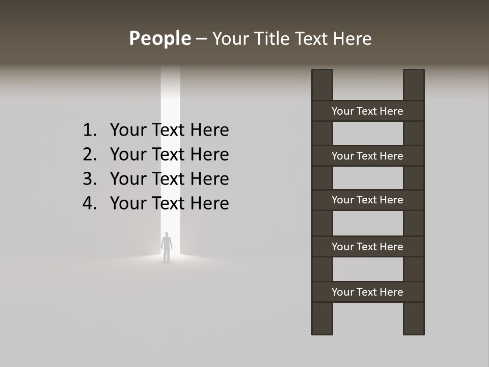 Gate Slit Heaven PowerPoint Template