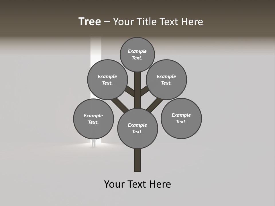 Gate Slit Heaven PowerPoint Template