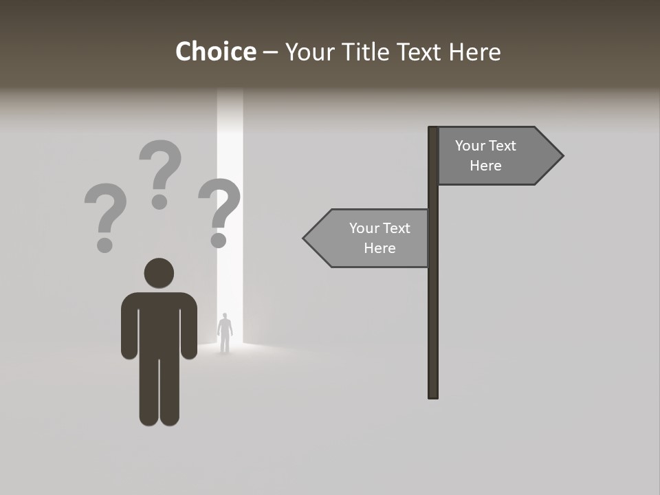 Gate Slit Heaven PowerPoint Template