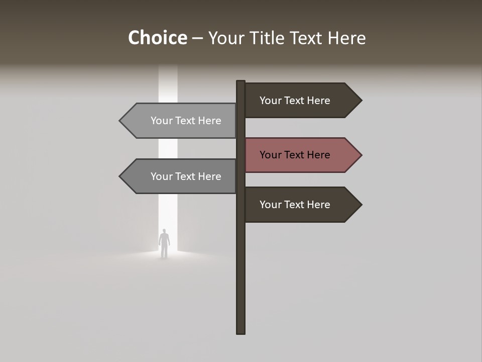 Gate Slit Heaven PowerPoint Template