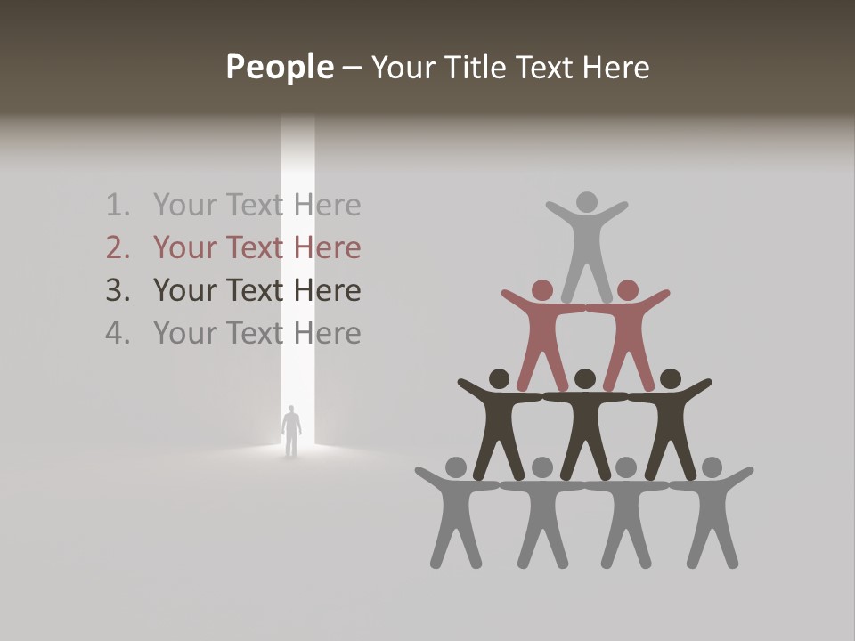 Gate Slit Heaven PowerPoint Template