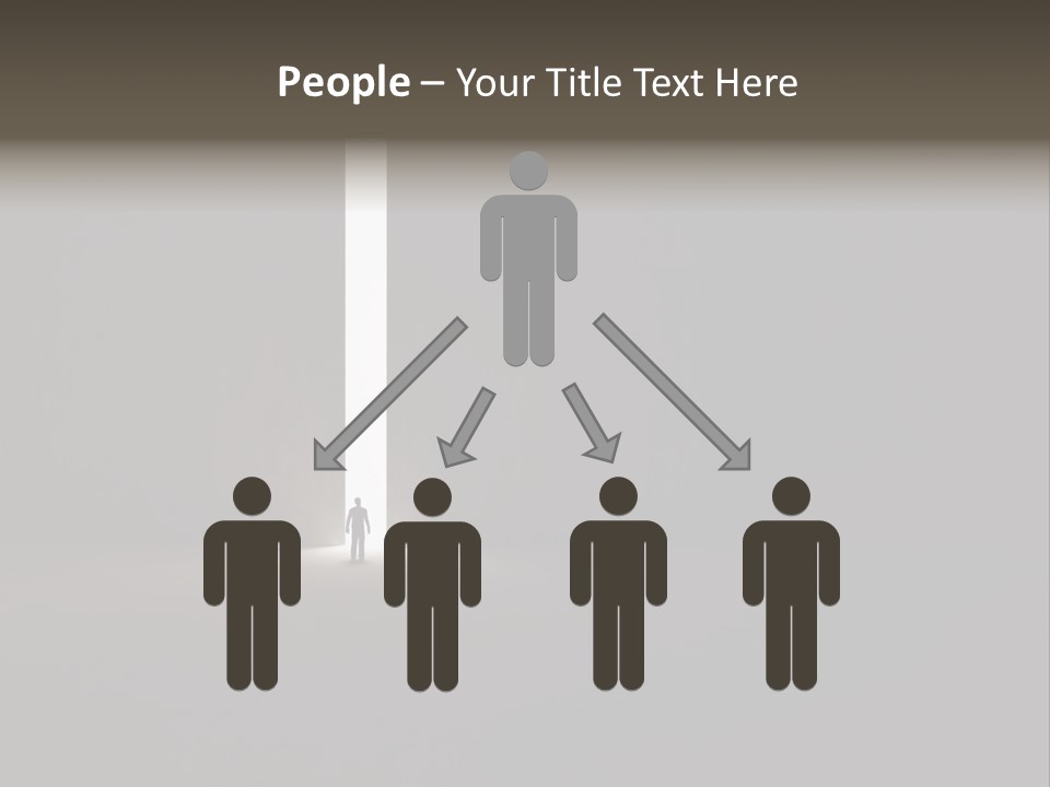 Gate Slit Heaven PowerPoint Template